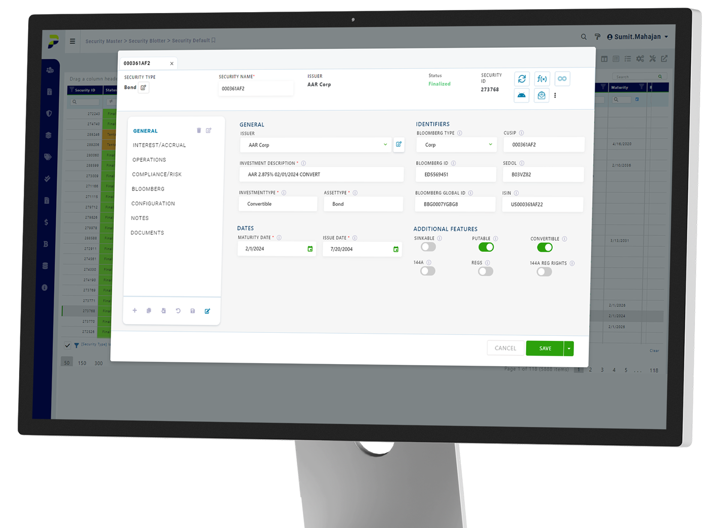 A trusted security master for complex investment data.